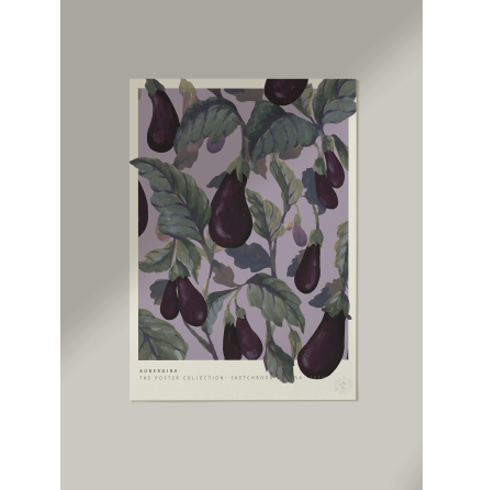 Poster Aubergine 30x42cm FRBESTLLNING